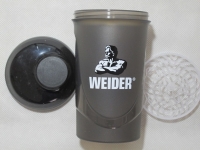 Weider - Shaker 600 ml - Schwarz/Transparent