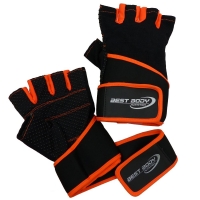 Best Body Nutrition - Fitnesshandschuhe Fun - schwarz-orange