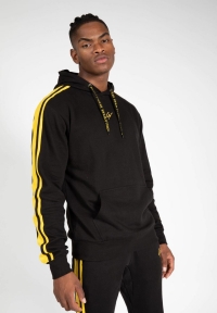 Gorilla Wear - Banks Oversized Hoodie – Schwarz / Gelb