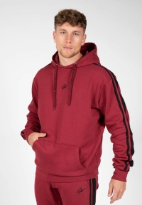Gorilla Wear - Banks Oversized Hoodie – Rot / Schwarz