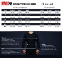 Gorilla Wear - Banks Oversized Hoodie – Rot / Schwarz
