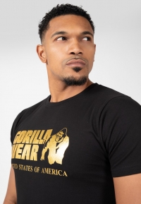 Gorilla Wear - Classic T-Shirt - Black/Gold