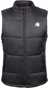 Gorilla Wear - Irvine Puffer Vest – Schwarz