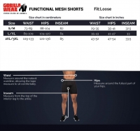 Gorilla Wear - Functional Mesh Shorts - Black/Red