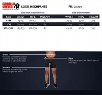 Gorilla Wear - Logo Mesh Pants - Black